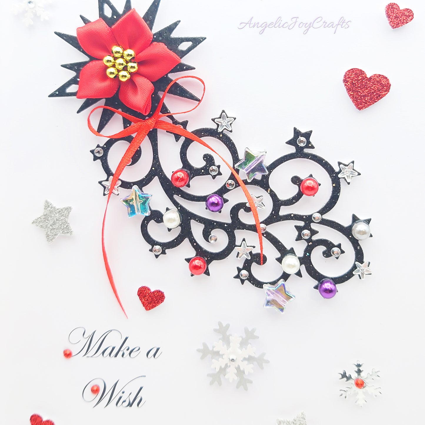 Handmade Personalised 3D Christmas Card with a Shooting Star + Complimentary Gift Box | Christmas | Noel | New Year