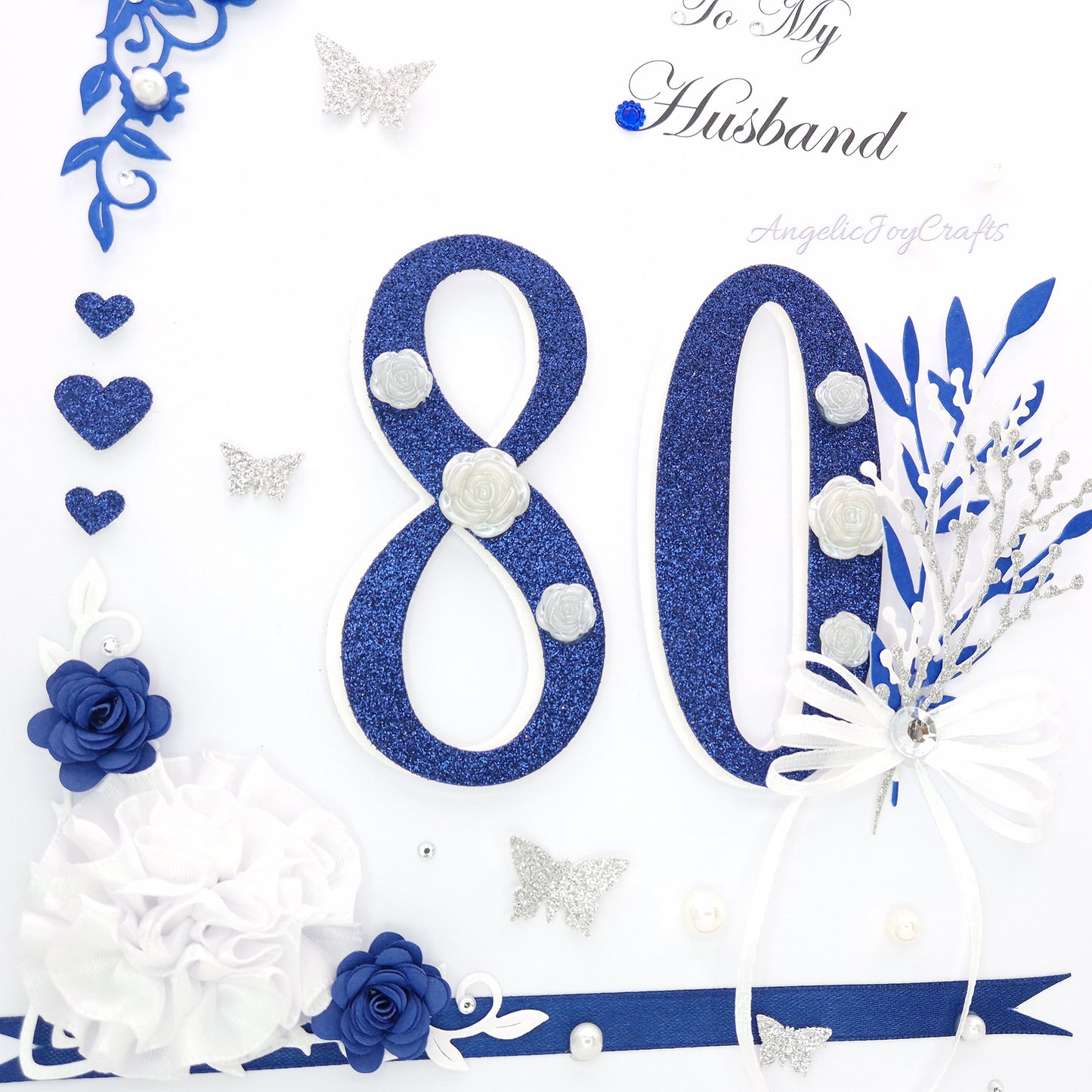 Large A4 Handmade Personalised 3D Birthday Card with Flowers & Bow + Complimentary Gift Box | Birthday | Mother's Day