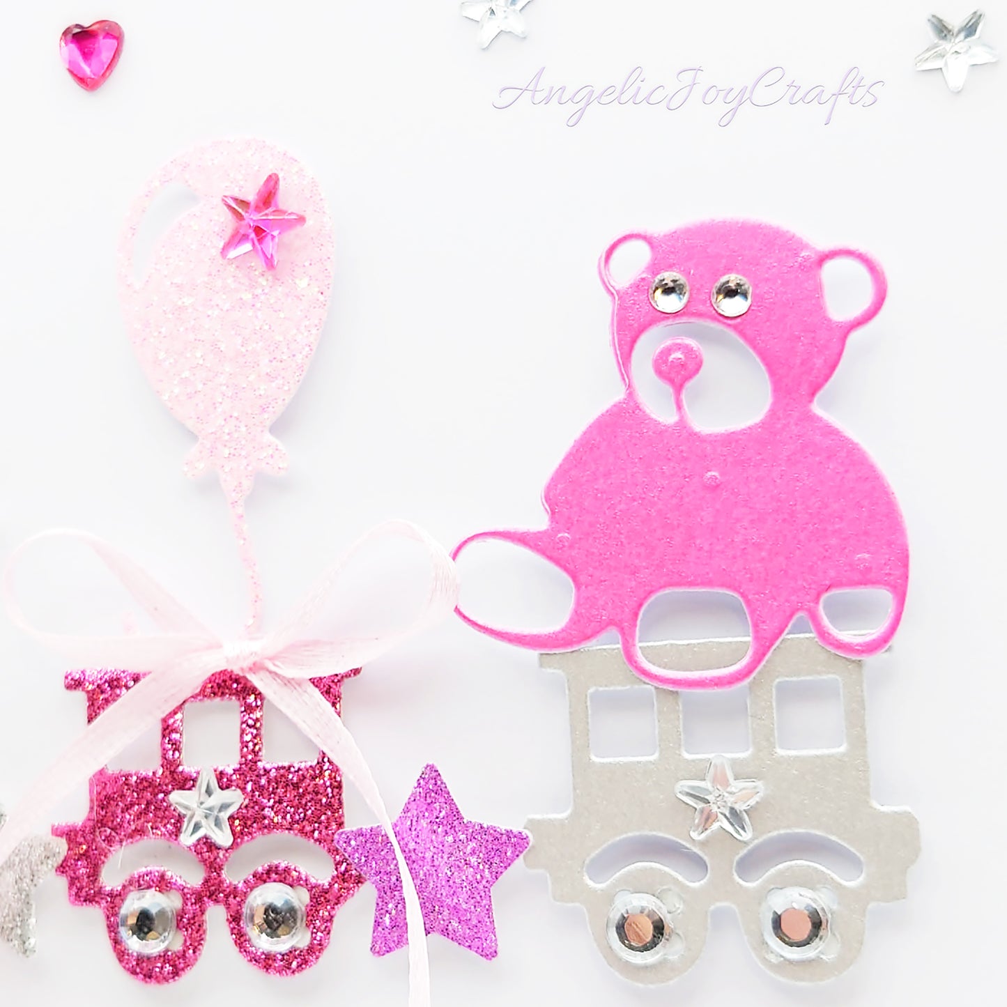 Handmade Personalised 3D Child Birthday Card with a Train, Animals & Baloon + Complimentary Gift Box | Baby Shower | Child Birthday | Baby Born | Birthday