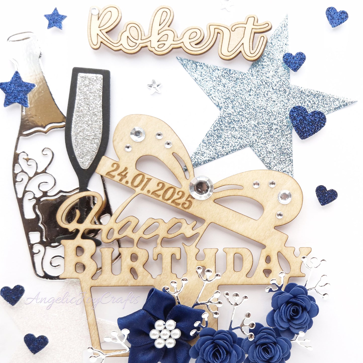 Handmade Personalised 3D Birthday Card with Gift Box & Engraved Name + Complimentary Gift Box | Mother's Day