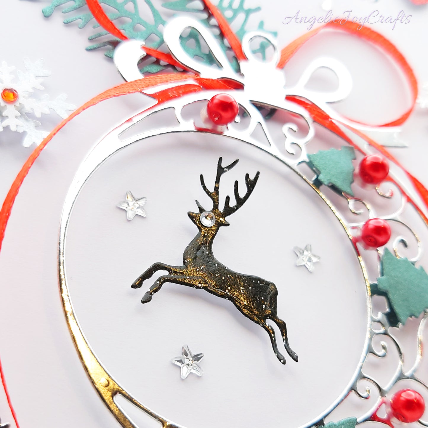 Handmade Personalised 3D Christmas Card with Ornate Ball + Complimentary Gift Box | Christmas | Noel | New Year