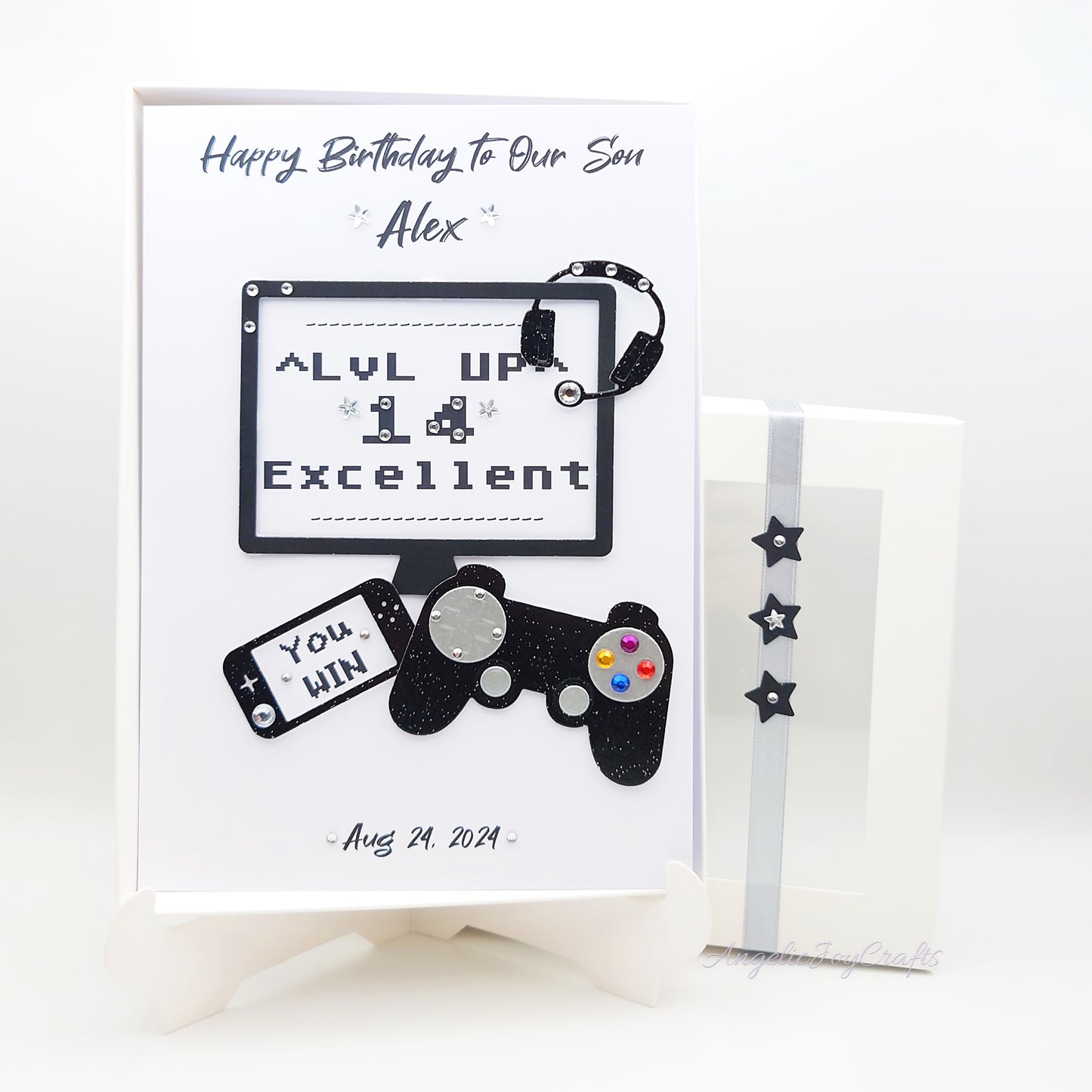 Handmade Personalised 3D Birthday Card with Gaming Accessories + Complimentary Gift Box | Birthday | Birthday for Him