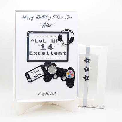 Handmade Personalised 3D Birthday Card with Gaming Accessories + Complimentary Gift Box | Birthday | Birthday for Him
