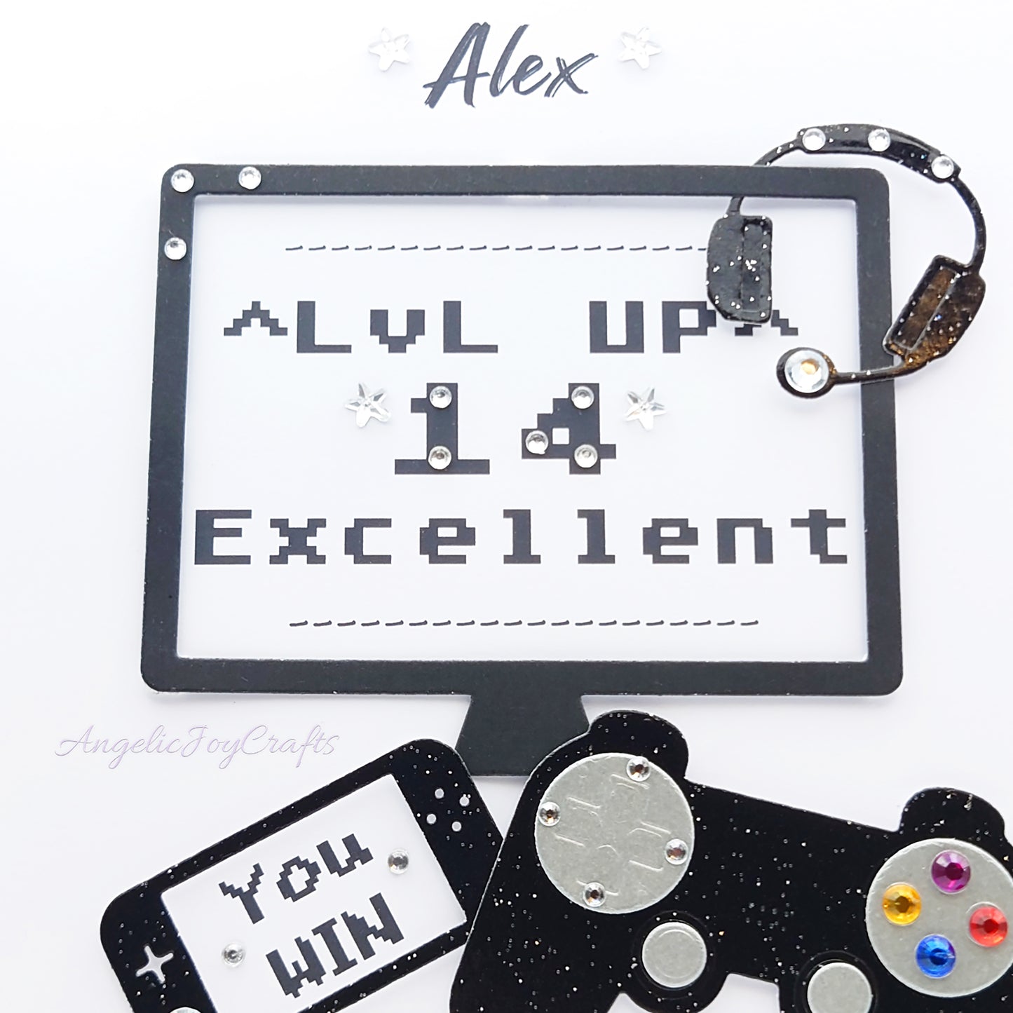 Handmade Personalised 3D Birthday Card with Gaming Accessories + Complimentary Gift Box | Birthday | Birthday for Him