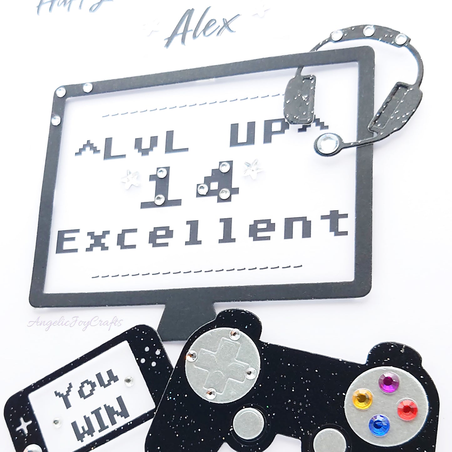 Handmade Personalised 3D Birthday Card with Gaming Accessories + Complimentary Gift Box | Birthday | Birthday for Him