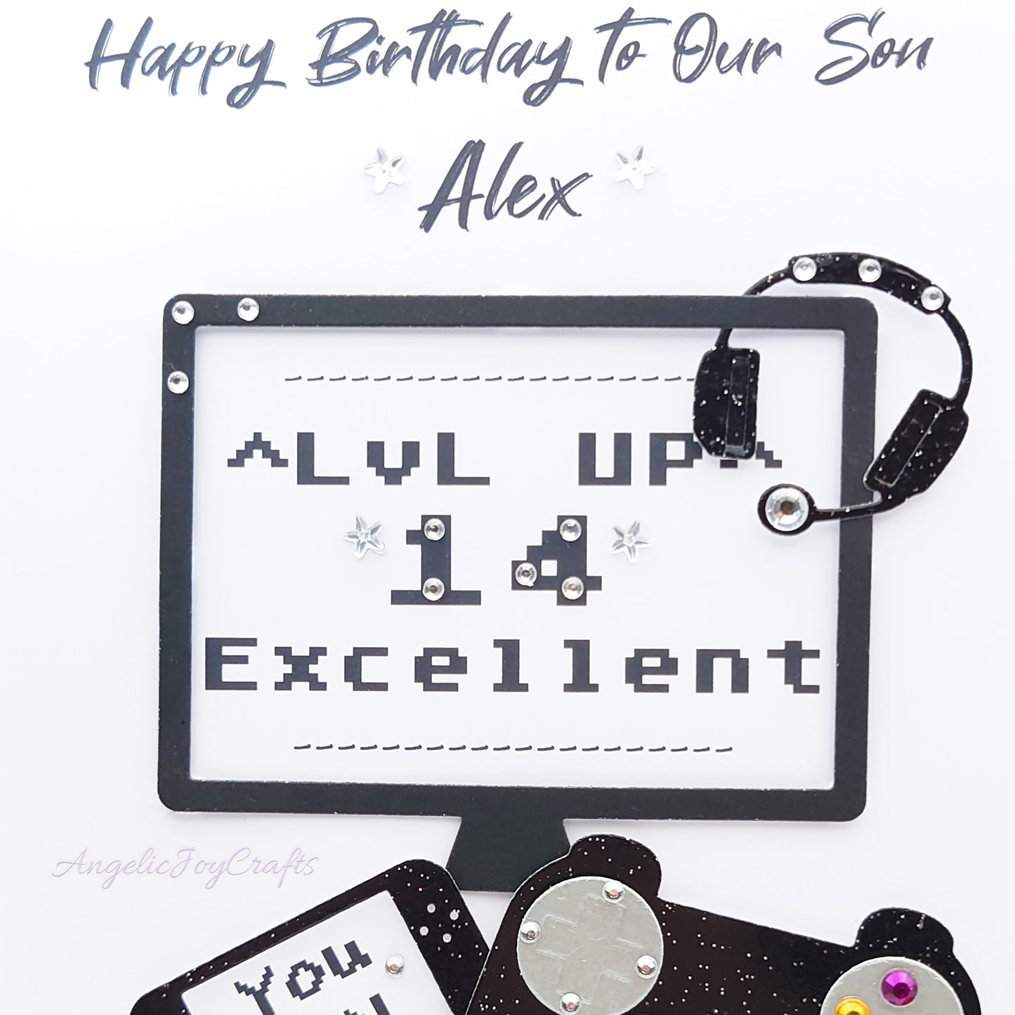 Handmade Personalised 3D Birthday Card with Gaming Accessories + Complimentary Gift Box | Birthday | Birthday for Him