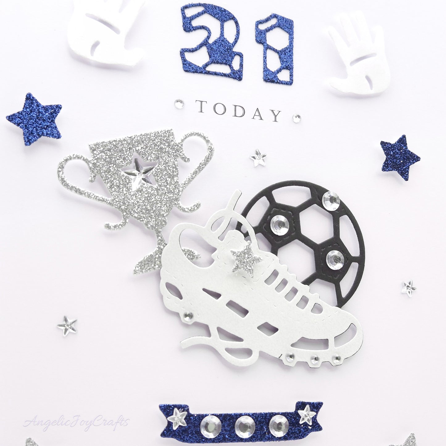 Handmade Personalised 3D Birthday Card with Football Boot & Cup + Complimentary Gift Box | Birthday | Birthday for Him