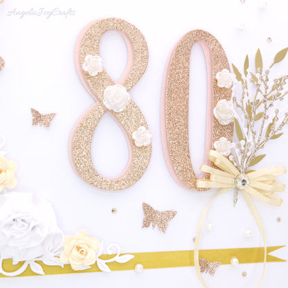 Large A4 Handmade Personalised 3D Birthday Card with Flowers & Bow + Complimentary Gift Box | Birthday | Mother's Day