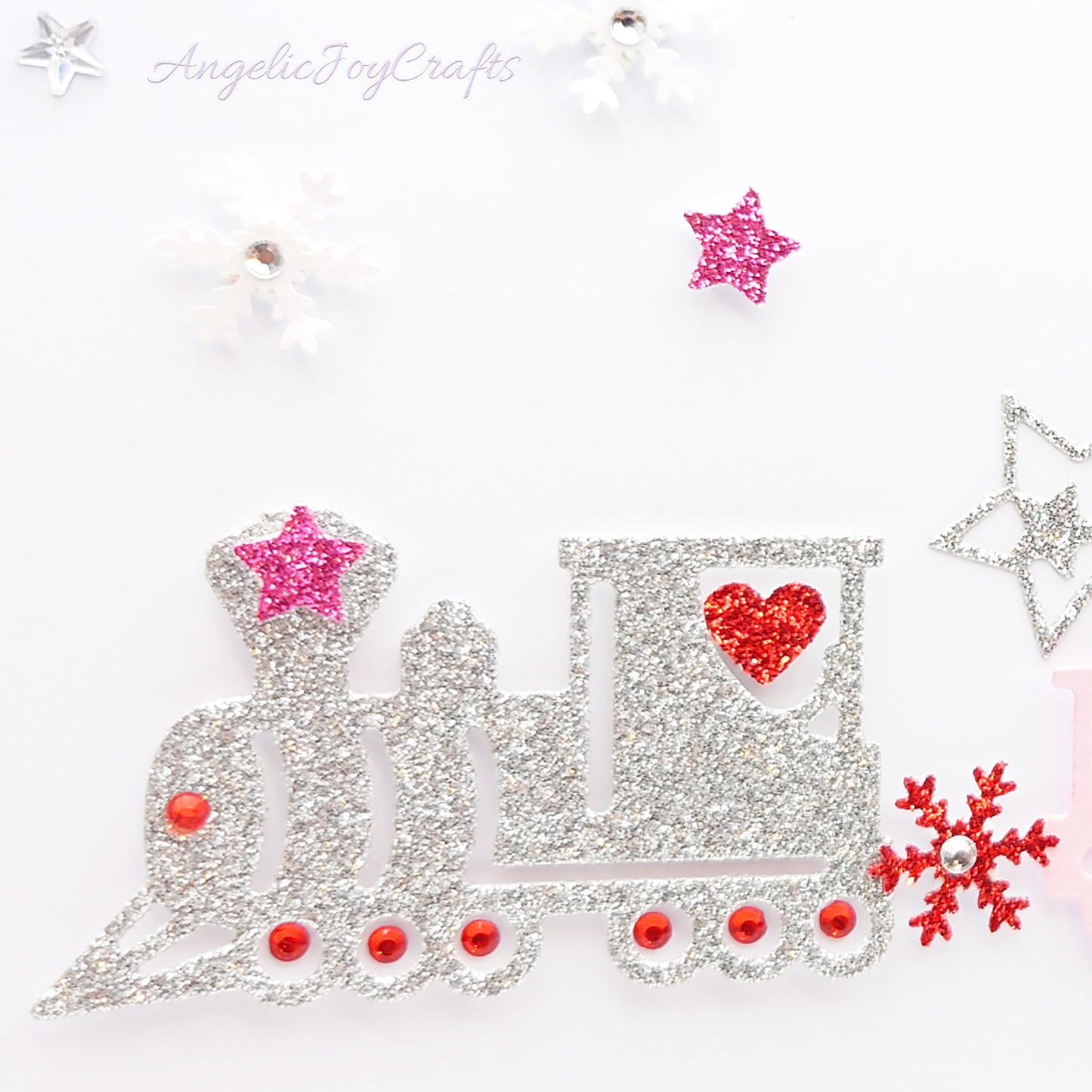 Handmade Personalised 3D Child Christmas Card with a Train, Candy Cane & Snowman + Complimentary Gift Box | Christmas | Noel | New Year