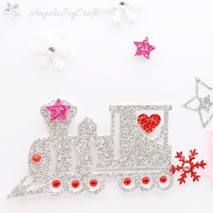 Handmade Personalised 3D Child Christmas Card with a Train, Candy Cane & Snowman + Complimentary Gift Box | Christmas | Noel | New Year