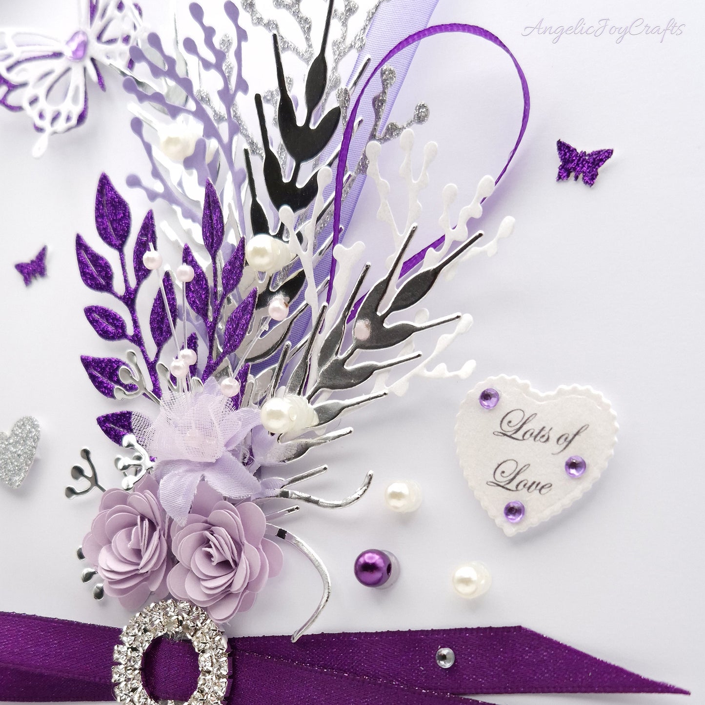 Handmade Personalised 3D Birthday Card with Floral Bouquet & Brooch + Complimentary Gift Box | Birthday | Mother's Day