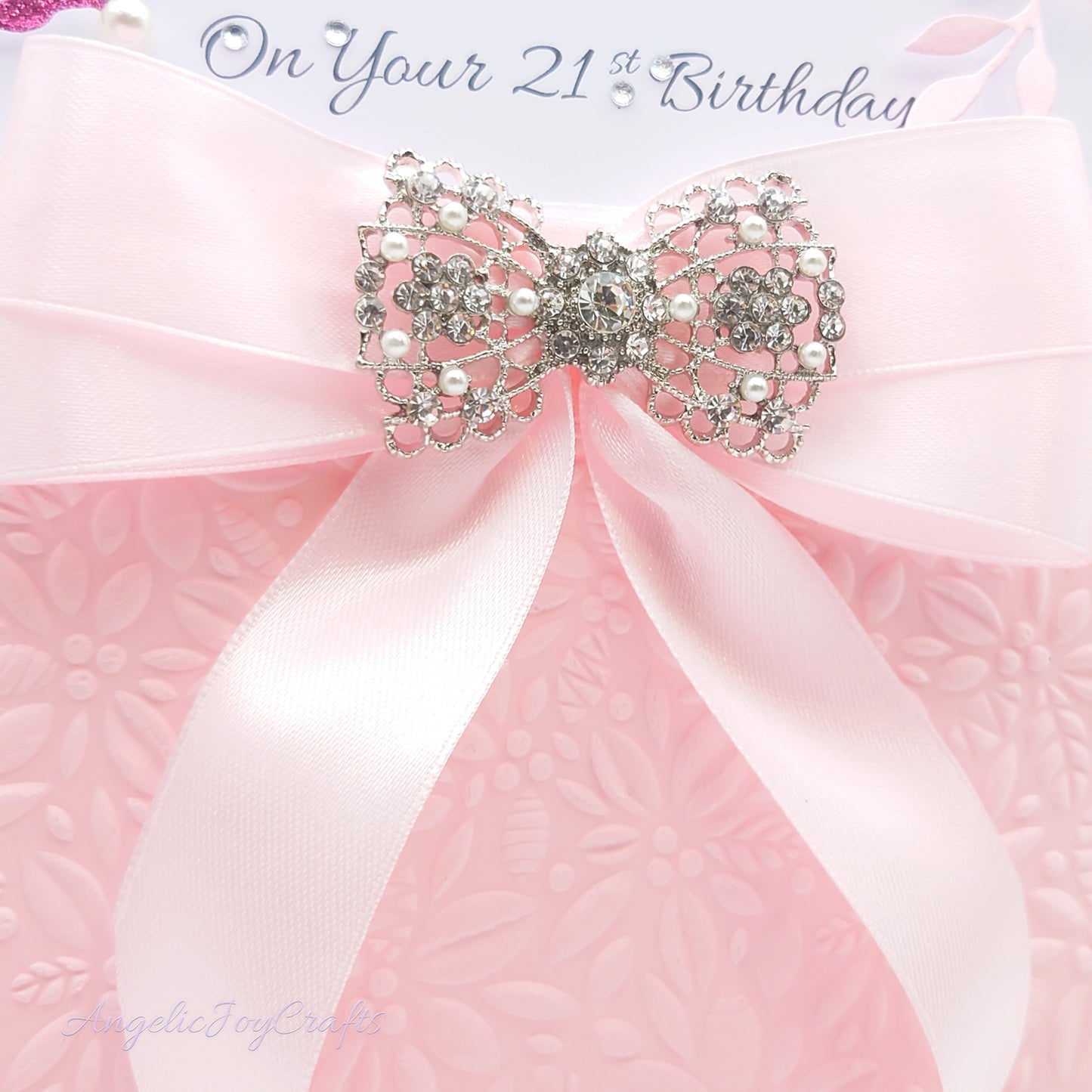 Handmade Personalised 3D Birthday Card with a Detachable Brooch + Complimentary Gift Box | Birthday | Mother's Day