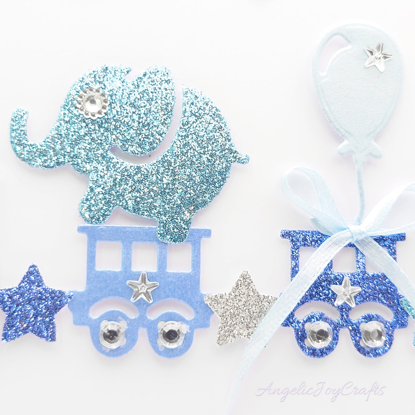 Handmade Personalised 3D Child Birthday Card with a Train, Animals & Baloon + Complimentary Gift Box | Baby Shower | Child Birthday | Baby Born | Birthday