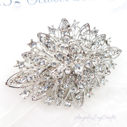 Handmade Personalised 3D Wedding Card with a Detachable Brooch + Complimentary Gift Box | Anniversary | Wedding | Engagement