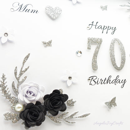 Handmade Personalised 3D Birthday Card with Floral Branches & Butterflies + Complimentary Gift Box | Birthday | Mother's Day
