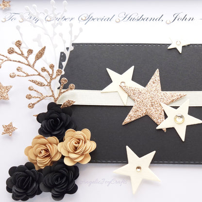 Handmade Personalised 3D Birthday Card with a Floral Plaque + Complimentary Gift Box | Birthday | Birthday for Him