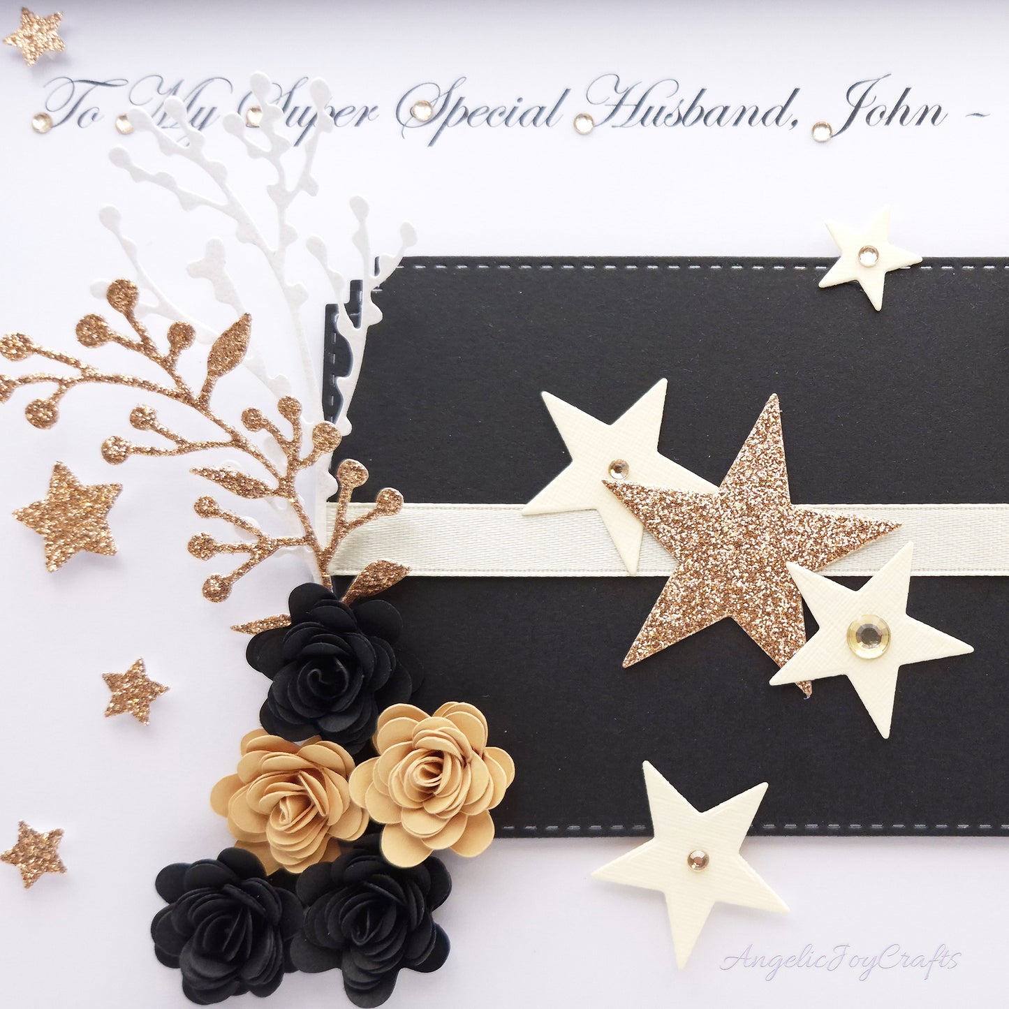 Handmade Personalised 3D Birthday Card with a Floral Plaque + Complimentary Gift Box | Birthday | Birthday for Him