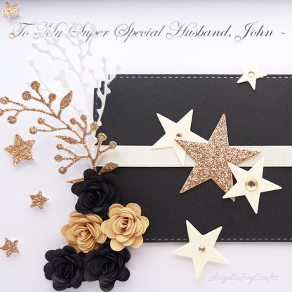 Handmade Personalised 3D Birthday Card with a Floral Plaque + Complimentary Gift Box | Birthday | Birthday for Him