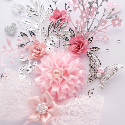 Handmade Personalised 3D Birthday Card with Bow & Floral Bush + Complimentary Gift Box | Birthday | Mother's Day