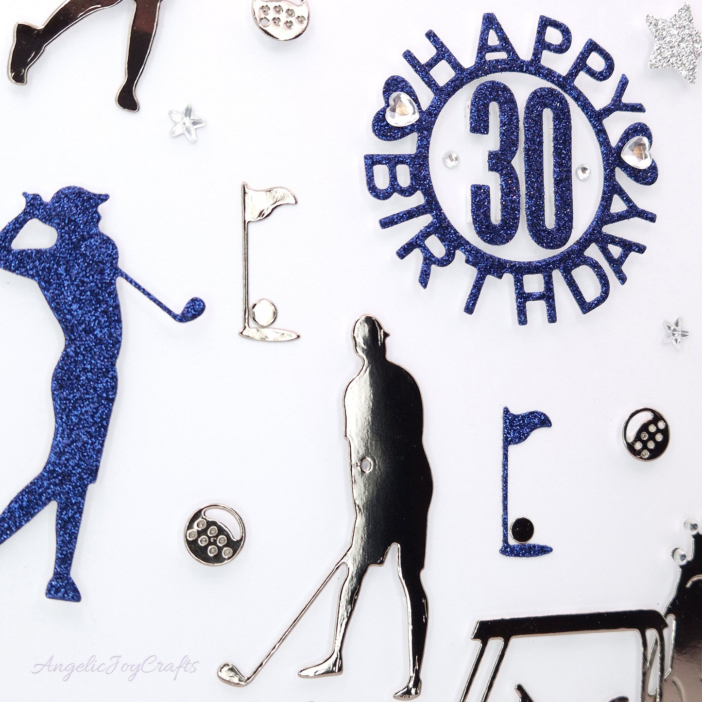 Handmade Personalised 3D Birthday Card with Golfers & Cart + Complimentary Gift Box | Birthday | Birthday for Him