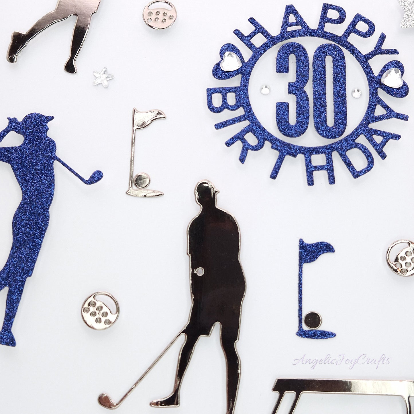 Handmade Personalised 3D Birthday Card with Golfers & Cart + Complimentary Gift Box | Birthday | Birthday for Him