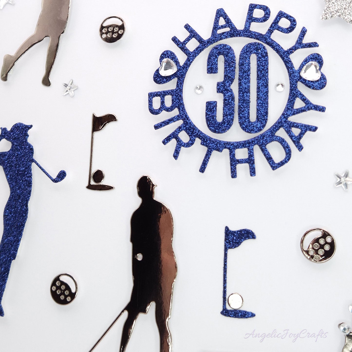 Handmade Personalised 3D Birthday Card with Golfers & Cart + Complimentary Gift Box | Birthday | Birthday for Him