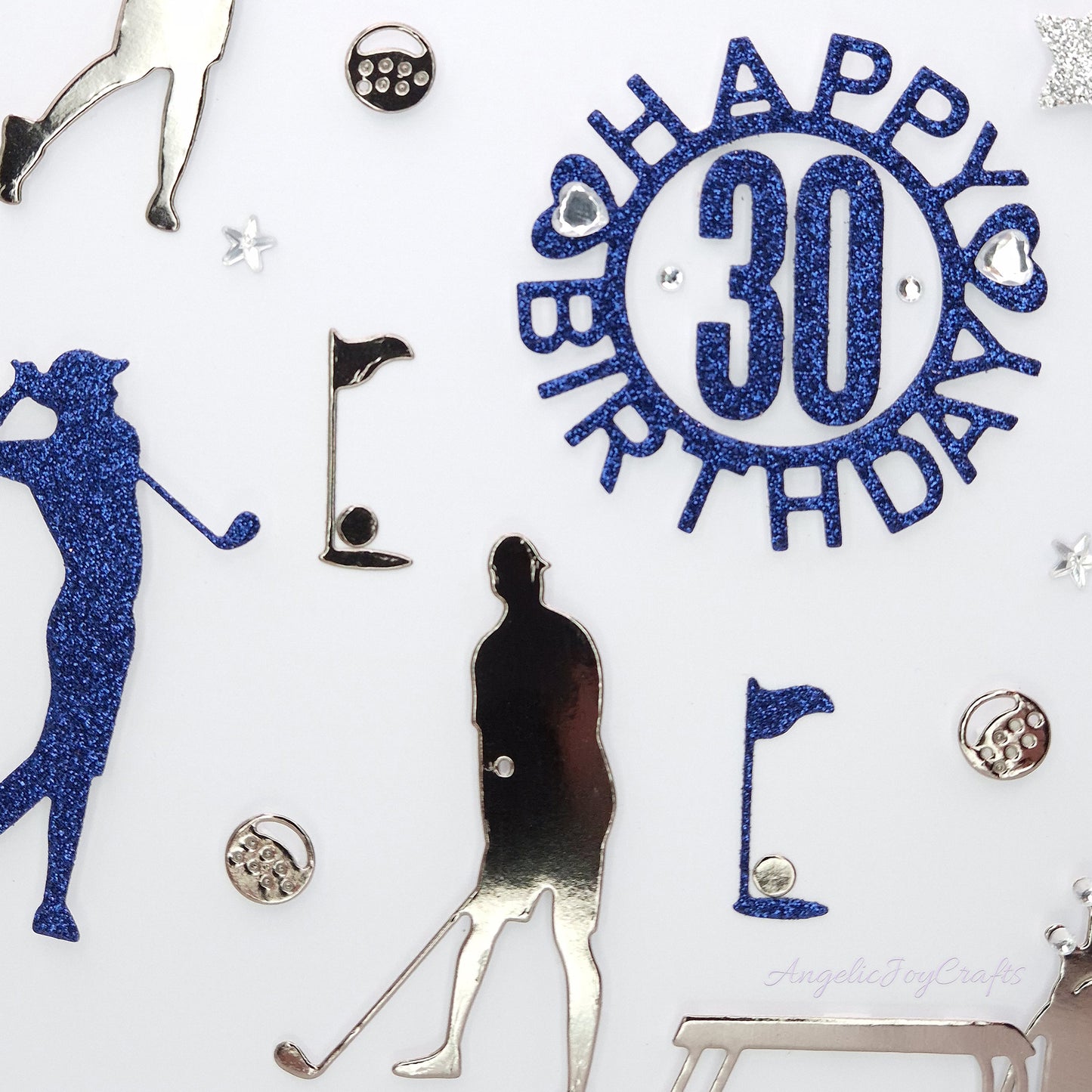 Handmade Personalised 3D Birthday Card with Golfers & Cart + Complimentary Gift Box | Birthday | Birthday for Him