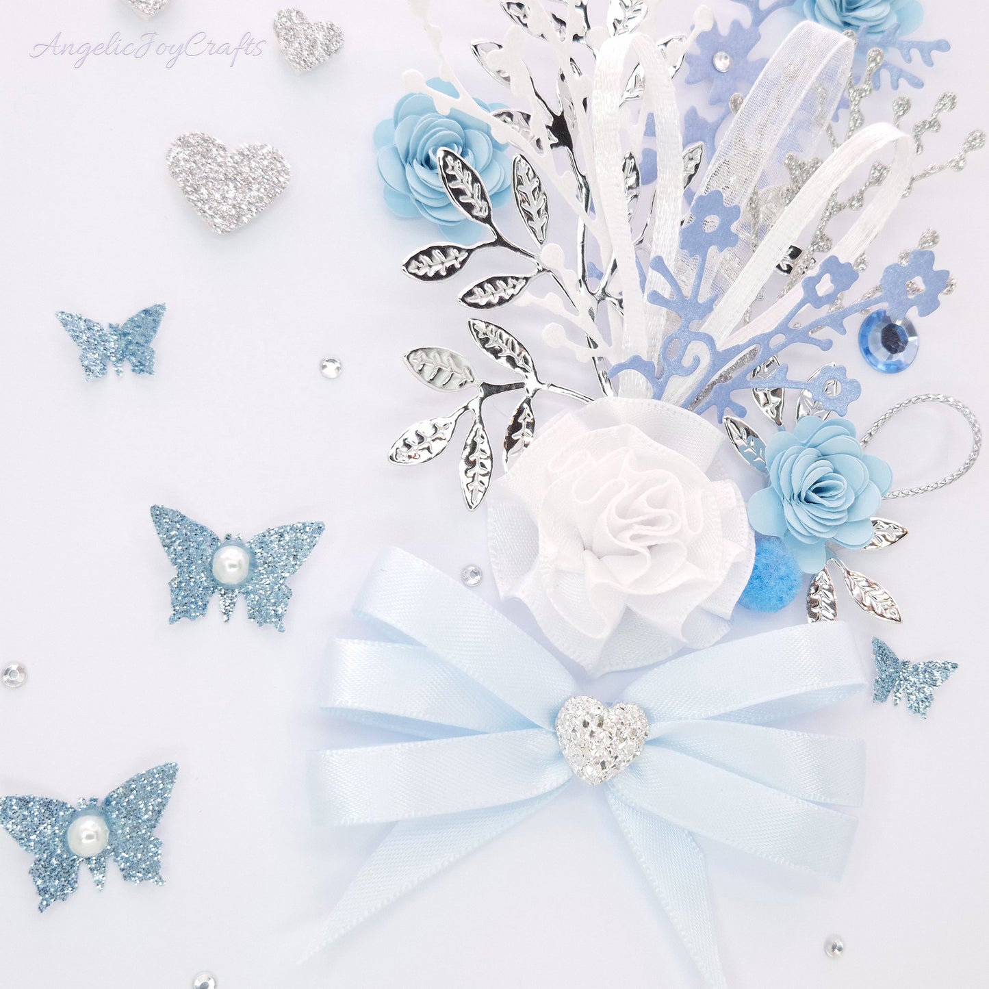 Handmade Personalised 3D Birthday Card with Flower Bouquet & Bow + Complimentary Gift Box | Birthday | Mother's Day