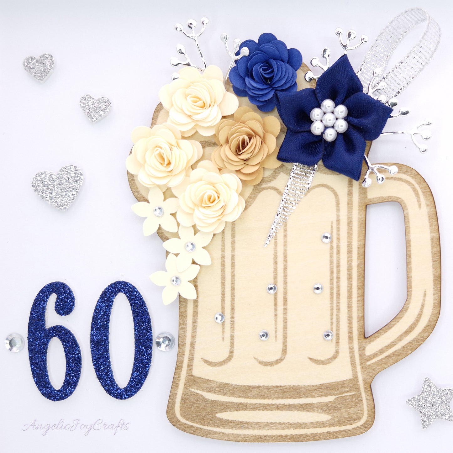 Handmade Personalised 3D Birthday Card with Beer Mug + Complimentary Gift Box | Birthday | Birthday for Him