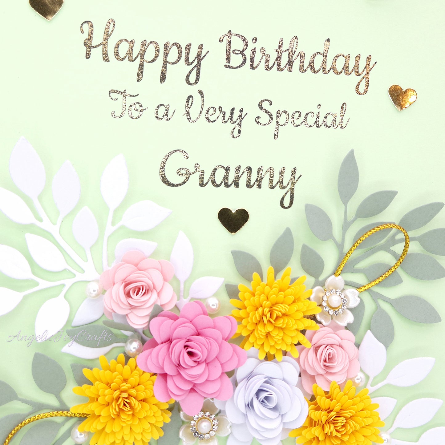 Handmade Personalised 3D Birthday Card with Summer Garden + Complimentary Gift Box | Birthday | Mother's Day