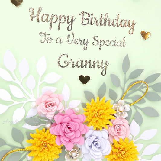 Handmade Personalised 3D Birthday Card with Summer Garden + Complimentary Gift Box | Birthday | Mother's Day