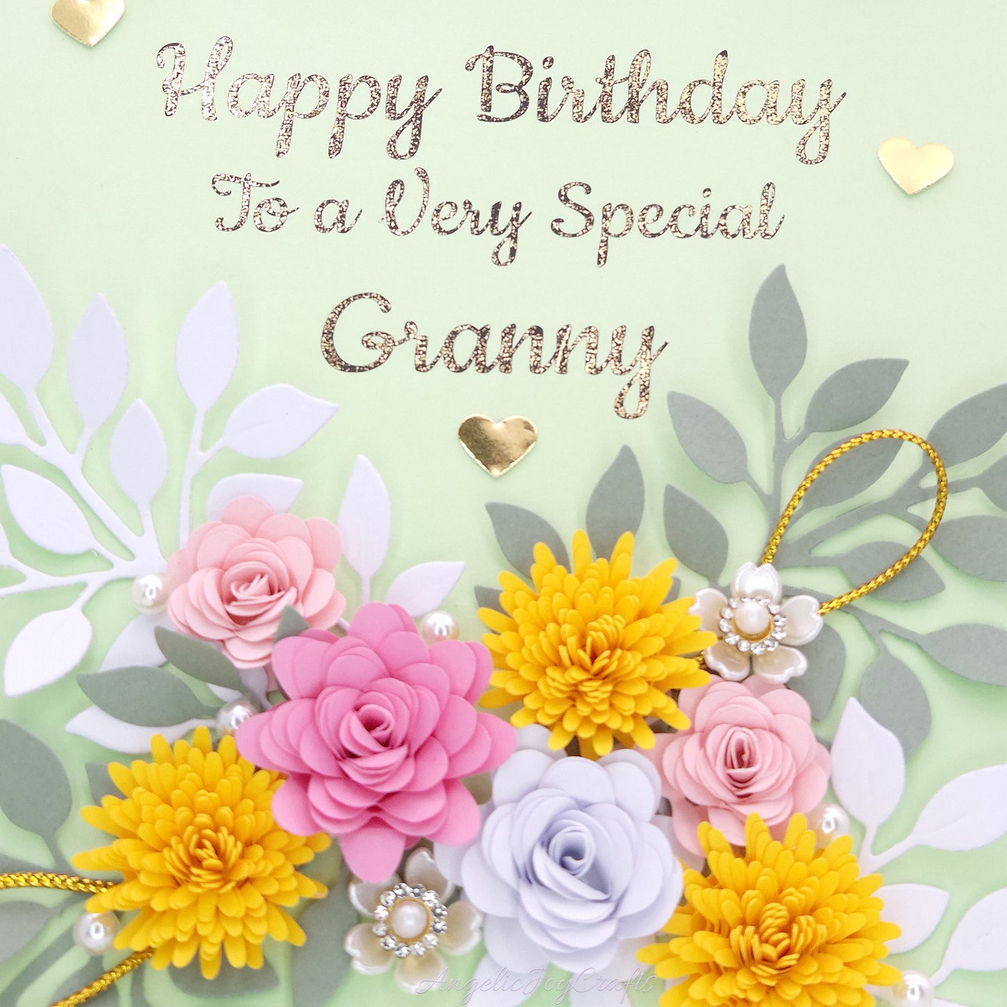 Handmade Personalised 3D Birthday Card with Summer Garden + Complimentary Gift Box | Birthday | Mother's Day