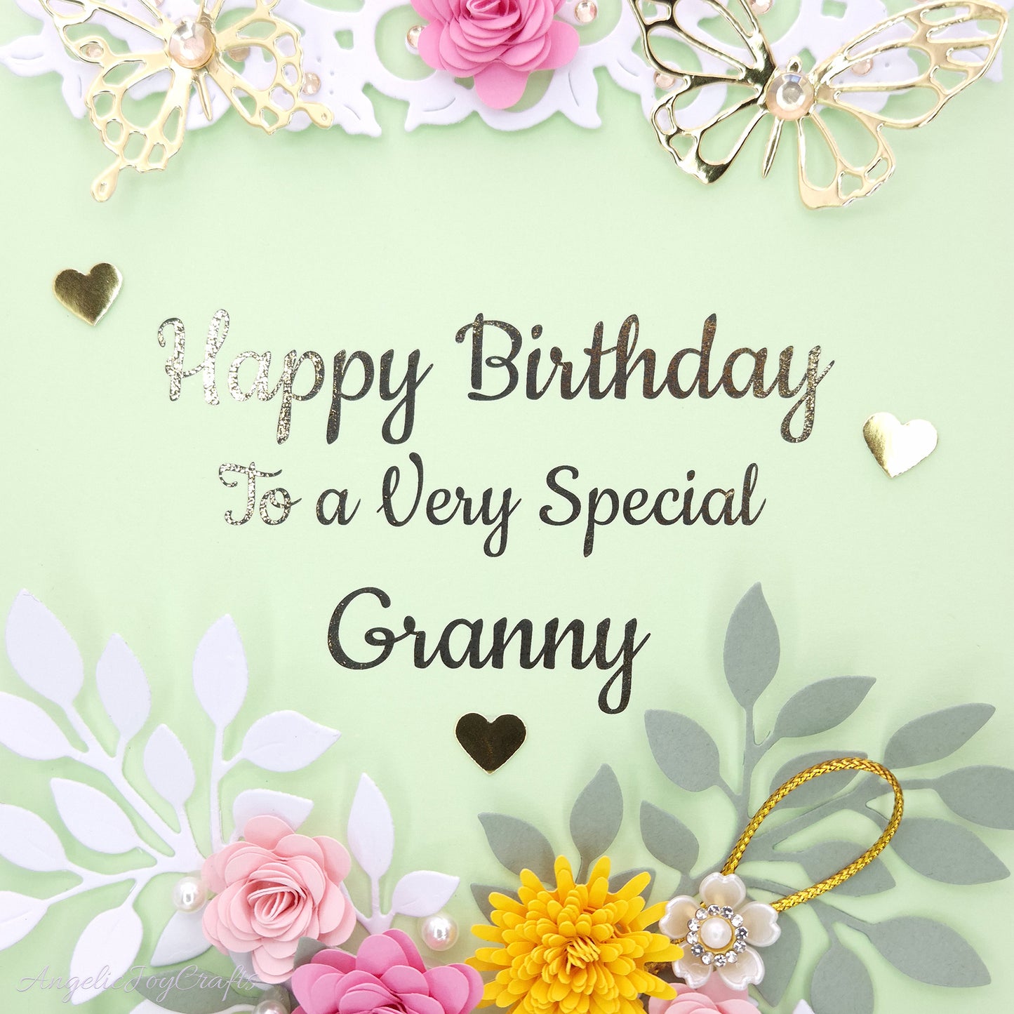 Handmade Personalised 3D Birthday Card with Summer Garden + Complimentary Gift Box | Birthday | Mother's Day
