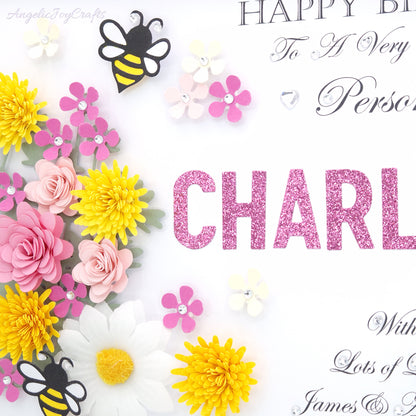 Handmade Personalised 3D Birthday Card with Summer + Complimentary Gift Box | Birthday | Mother's Day
