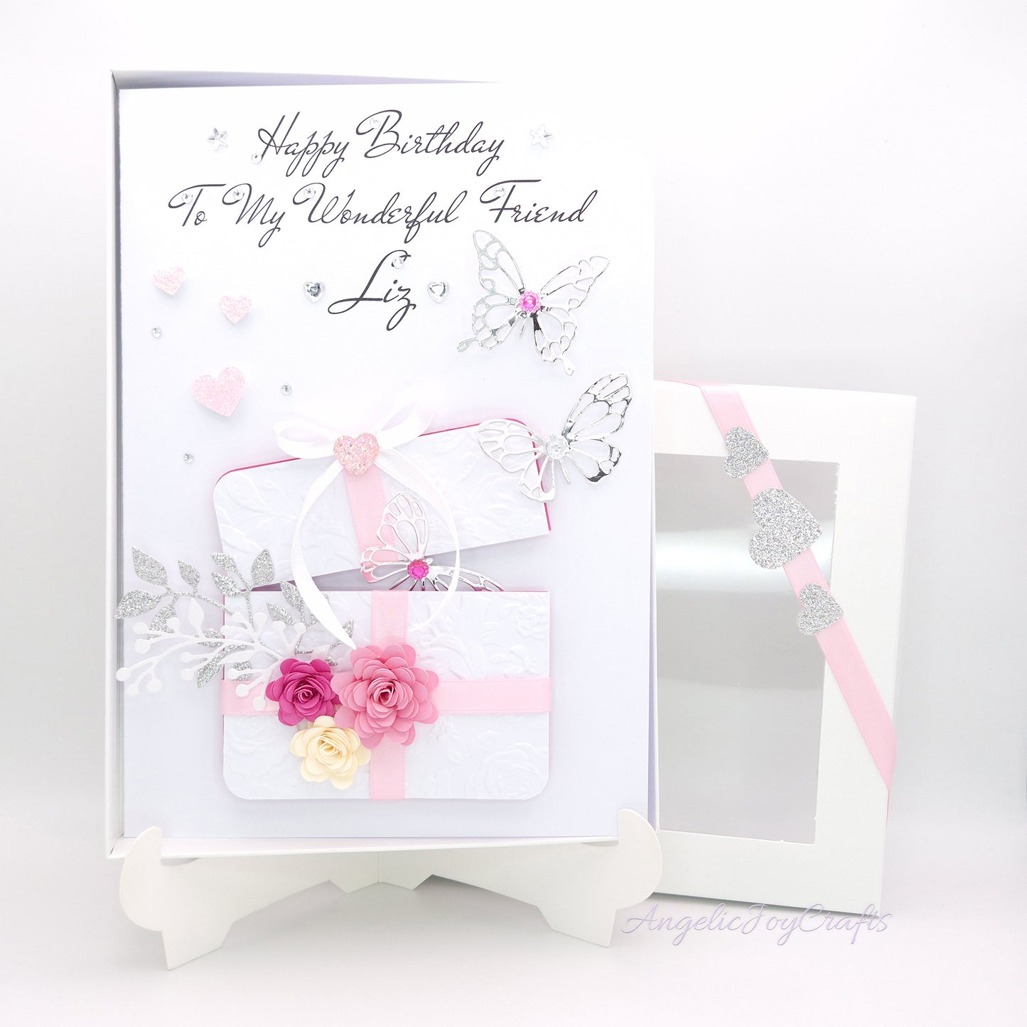 Handmade Personalised 3D Birthday Card with Gift Box + Complimentary Gift Box | Birthday | Mother's Day