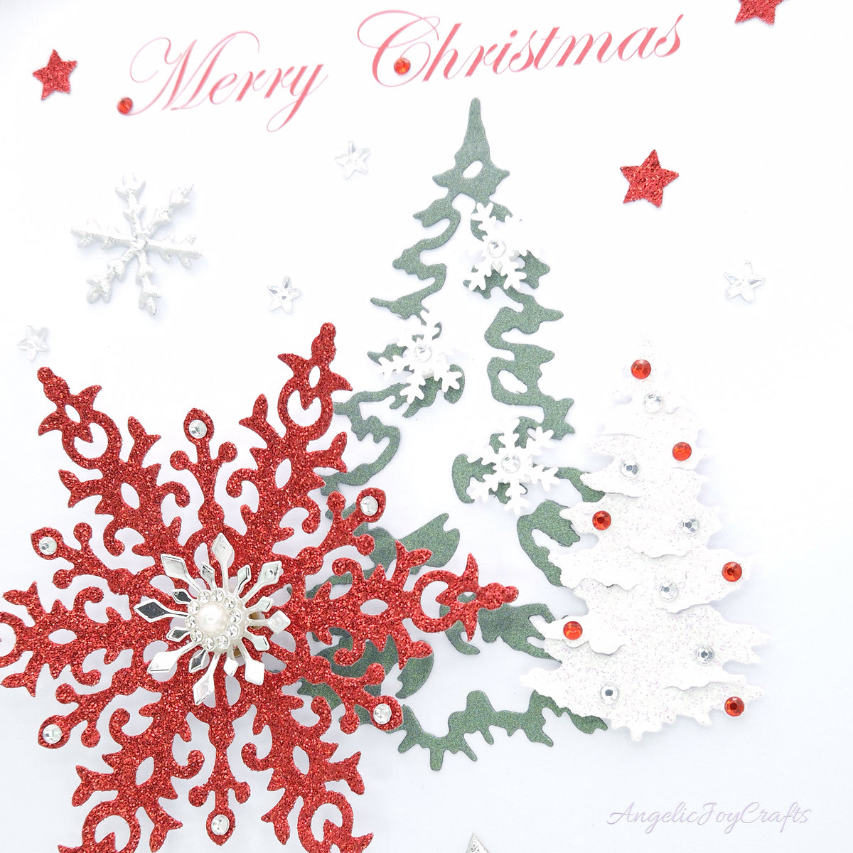 Handmade Personalised 3D Christmas Card with Spinnable Snowflake + Complimentary Gift Box | Christmas | Noel | New Year