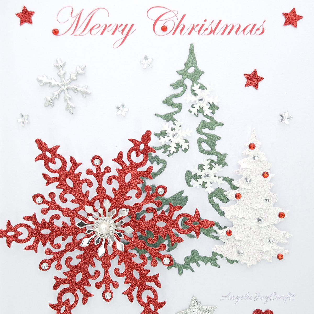 Handmade Personalised 3D Christmas Card with Spinnable Snowflake + Complimentary Gift Box | Christmas | Noel | New Year