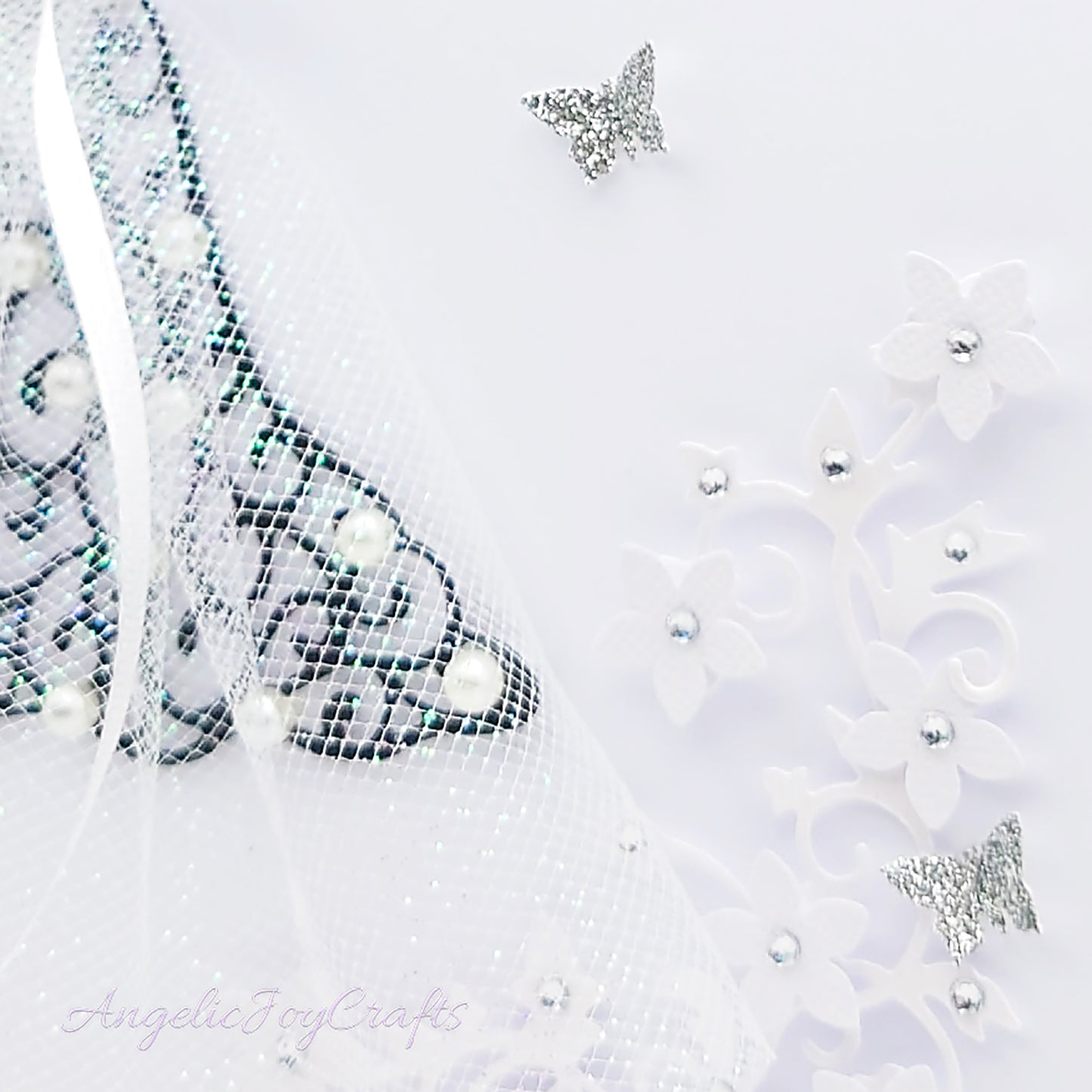 Handmade Personalised 3D Wedding Card with Sparkly Dress + Complimentary Gift Box | Anniversary | Wedding | Engagement