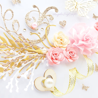 Handmade Personalised 3D Birthday Card with Flower Branch & Butterflies + Complimentary Gift Box | Birthday | Mother's Day