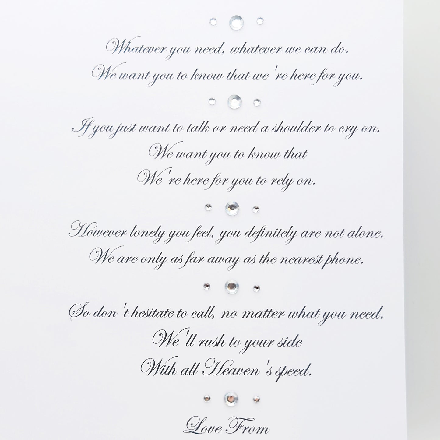 Handmade Personalised 3D Condolence Card with Bow & Doves + Complimentary Gift Box | Condolence | Grief | Mourning