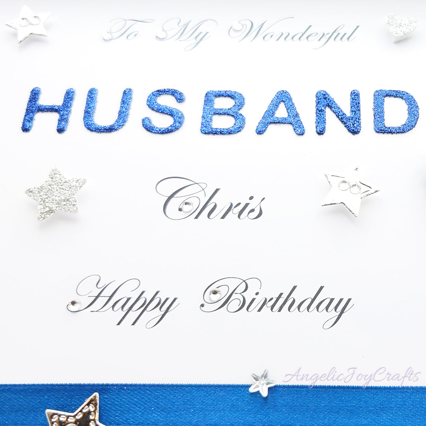 Handmade Personalised 3D Birthday Card with Hearts, Starts & Wooden Gift + Complimentary Gift Box | Birthday | Birthday for Him