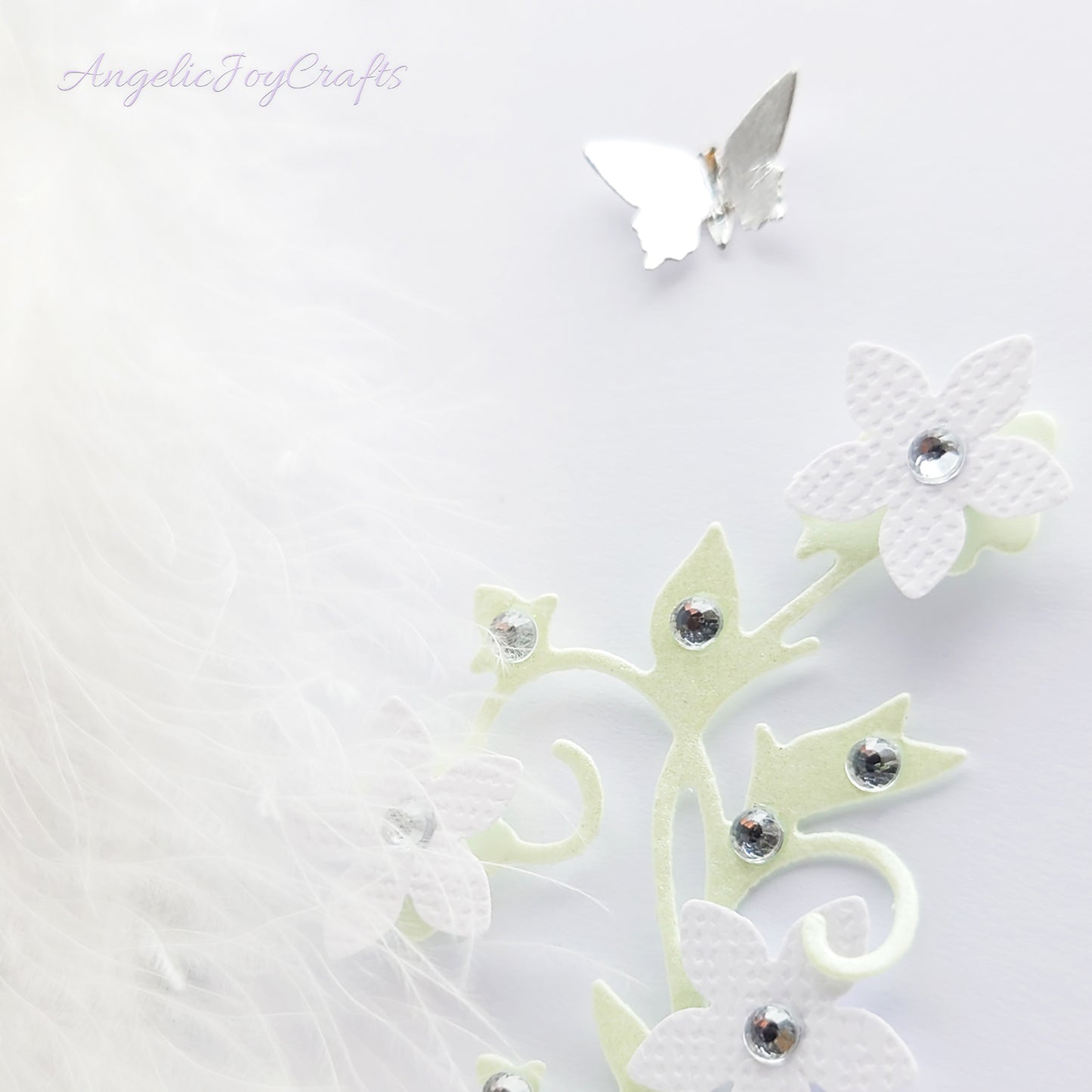 Handmade Personalised 3D Wedding Card with Real Feathers + Complimentary Gift Box | Anniversary | Wedding | Engagement