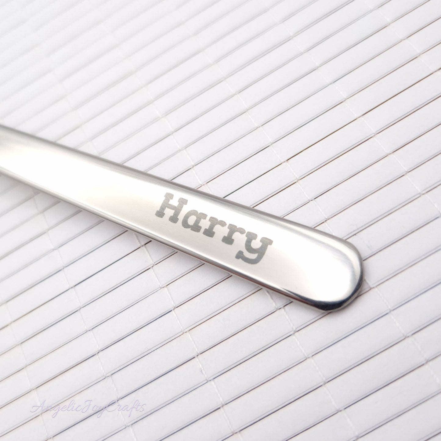Personalised Engraved First Spoon with ANY Animal - Gentle Engraving